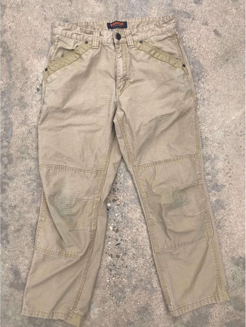 Ridgecut Toughwear Pants 32x30 Workwear Ripstop Double Knee Carpenter Rip Stop